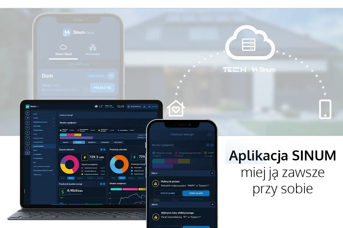 Aplikacja Sinum - Dom zgrany z tobą